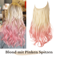 Blond mit Pinken Spitzen